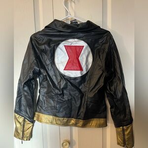 Her Universe Marvel Black Widow Faux Leather Moto Jacket